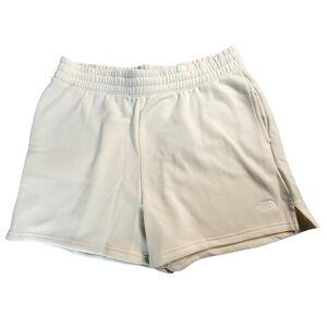 The North Face Mens Cream Athletic Shorts Size XL Circular Design Cotton Blend
